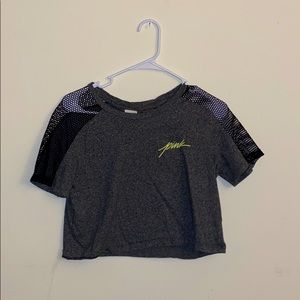 Pink VS cropped t-shirt